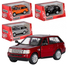 Машинка KINSMART KT 5312 W  инерция, 1:38 RANGE ROVER, в кор-ке